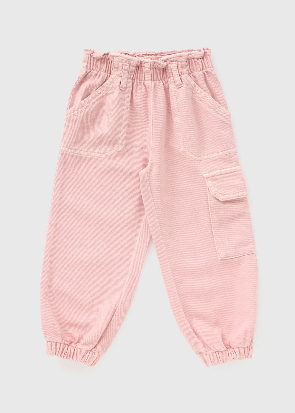 Girls Pink Cargo Trousers (1-7yrs) - Age 2 - 3 Years Image 1