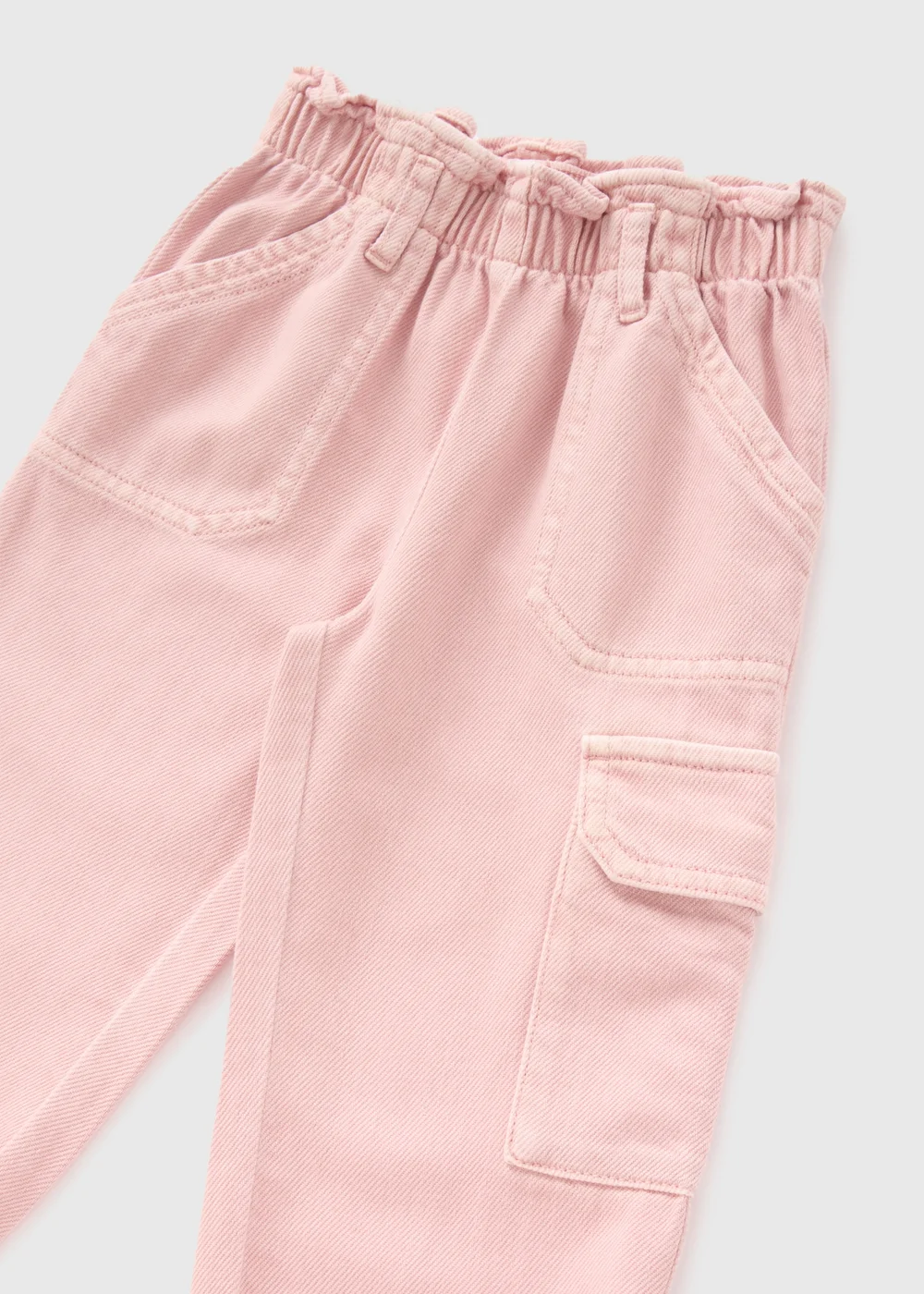 Girls Pink Cargo Trousers (1-7yrs) - Age 2 - 3 Years Image 2