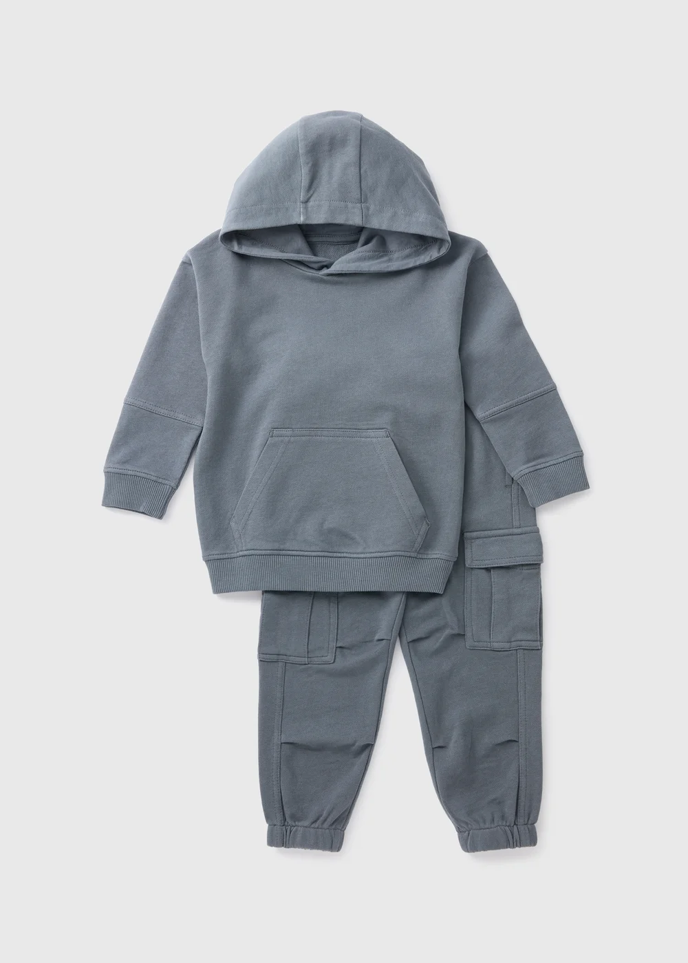 Boys Blue Cargo & Hoodie Set (1-7yrs) - 1-1.5 Yrs Image 1