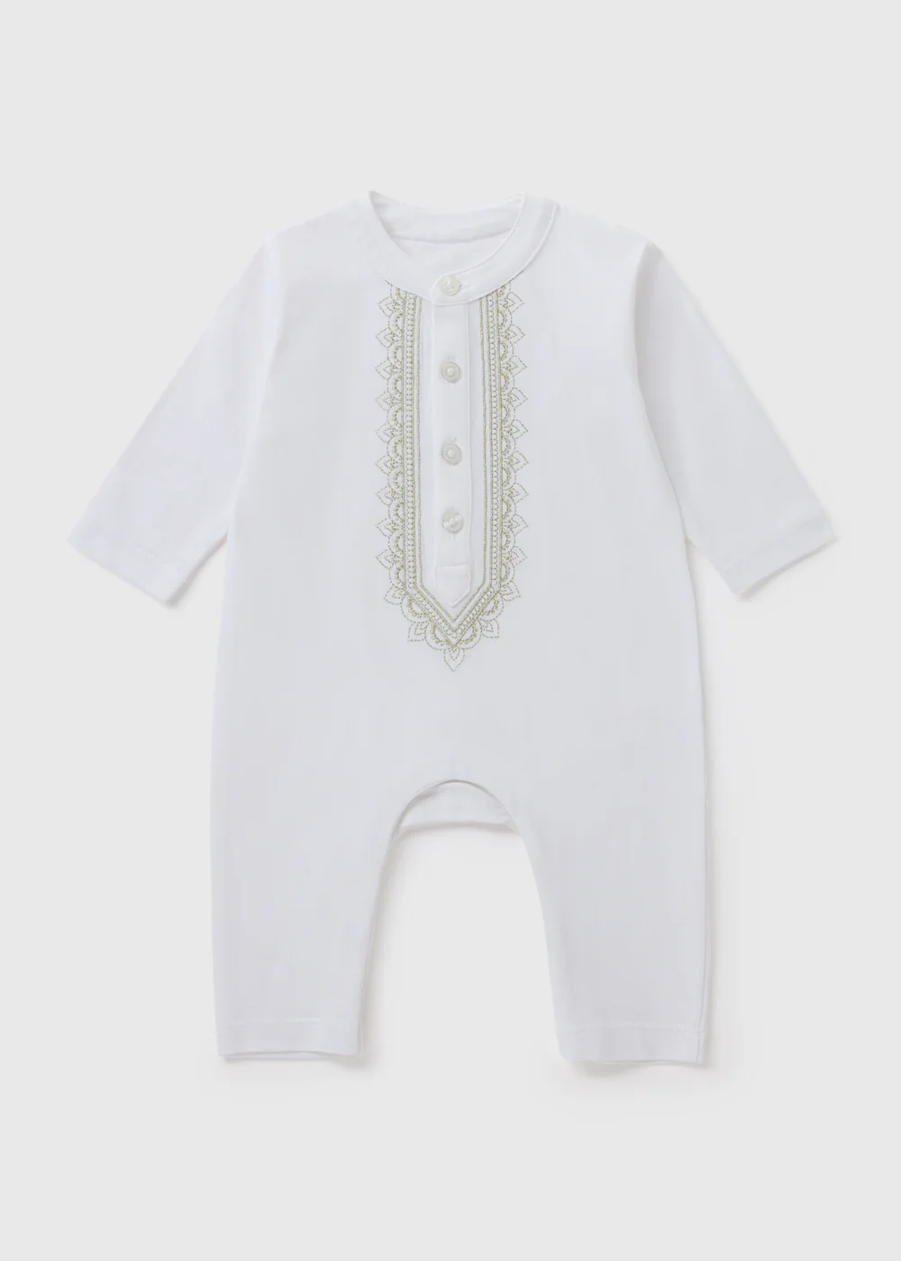 Baby White Eid Romper (Newborn-23mths) - 0-3 months Image 1