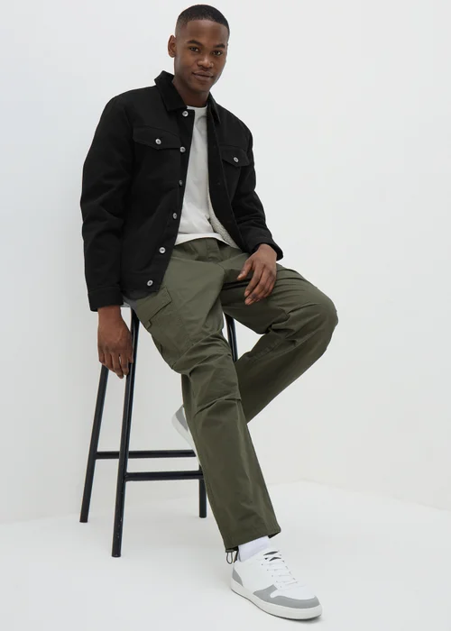 Black Cord Canvas Jacket - S Image 3