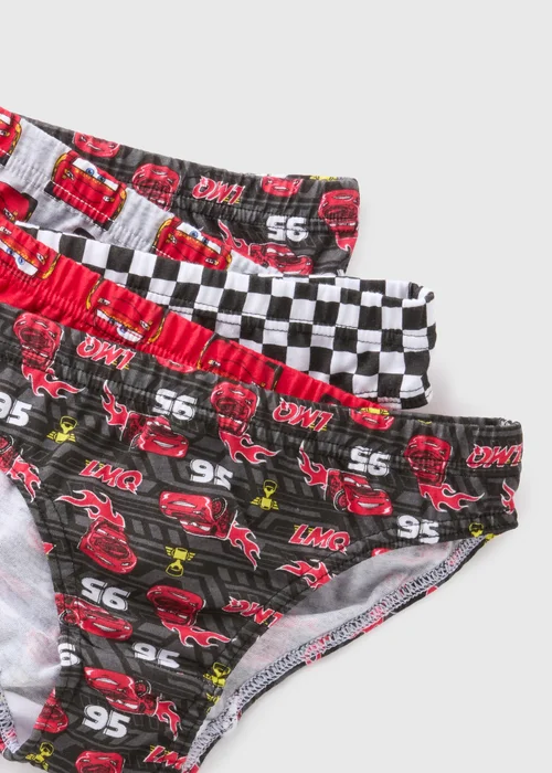 Cars 5 Pack Boys Red Briefs (2-7yrs) - 2-3 Yrs Image 2