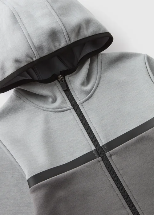 Boys Grey Heat Seal Zip Up Hoodie (7-15yrs) - 7 Yrs Image 2