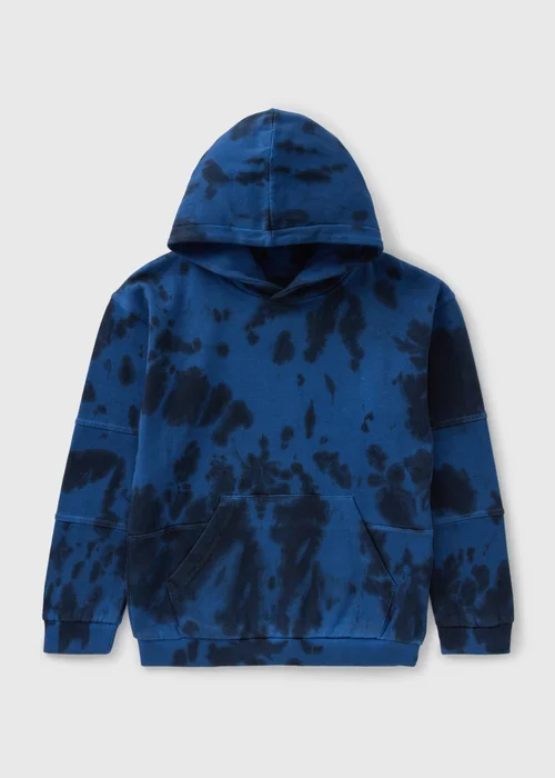 Boys Cobalt Tie Dye Hoodie (7-15yrs) - 7 Yrs Image 1