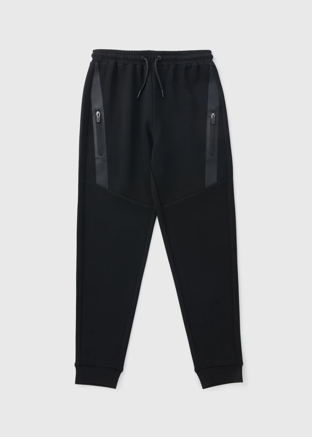 Boys Black Heat Seal Jogging Bottoms (7-15yrs) - 8 Yrs Image 1