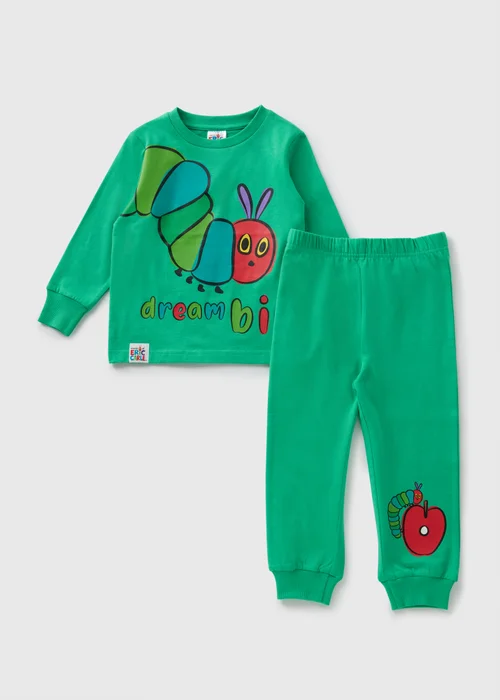 Hungry Caterpillar Kids Green Pyjama Set (1-4yrs) - 1 half year to 2 Image 1