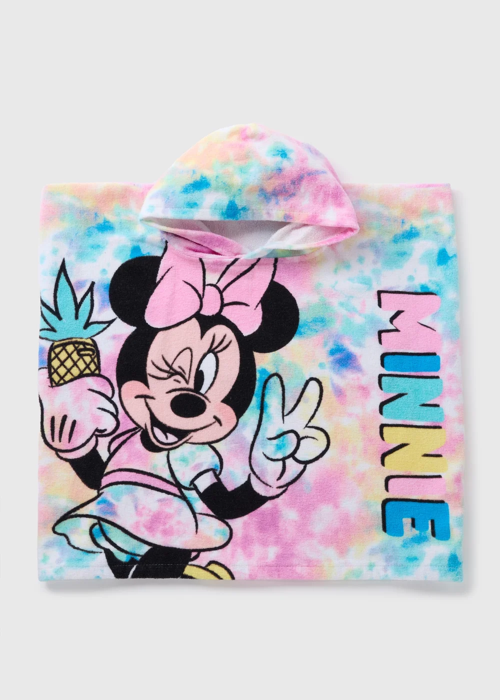 Kids Multicolour Minnie Mouse Poncho (One Size) - One Size Image 1