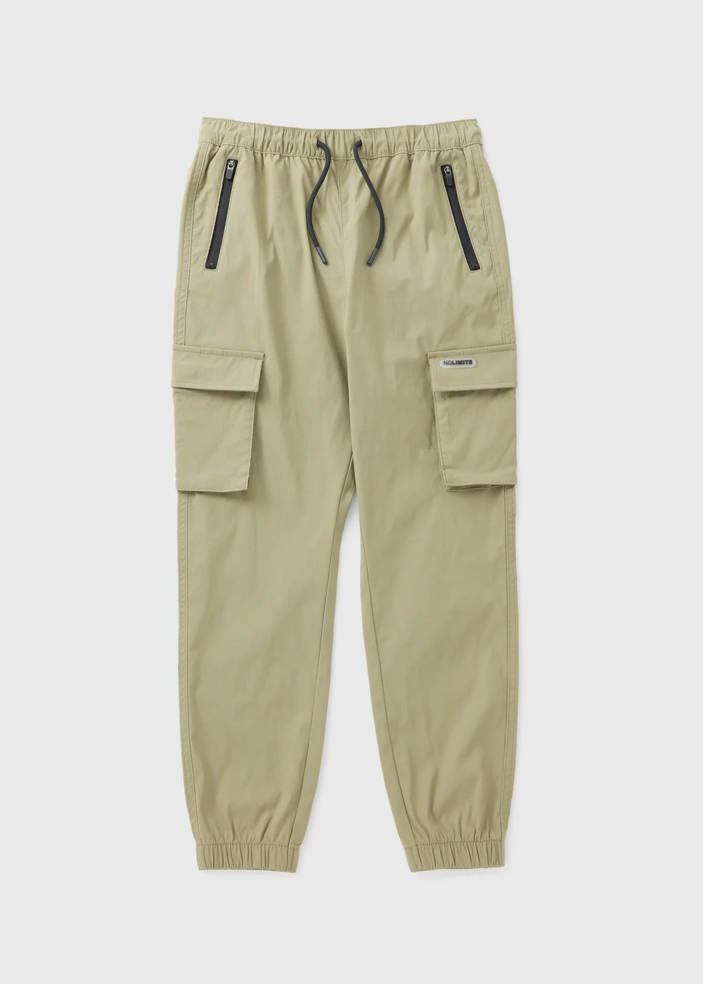 Boys Khaki Sporty Cargo Trousers (7-15yrs) - 8 Yrs Image 1