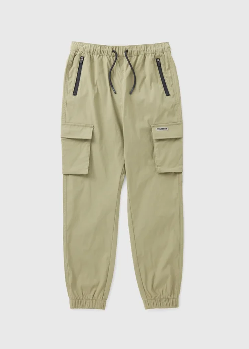 Boys Khaki Sporty Cargo Trousers (7-15yrs) - 8 Yrs Image 1