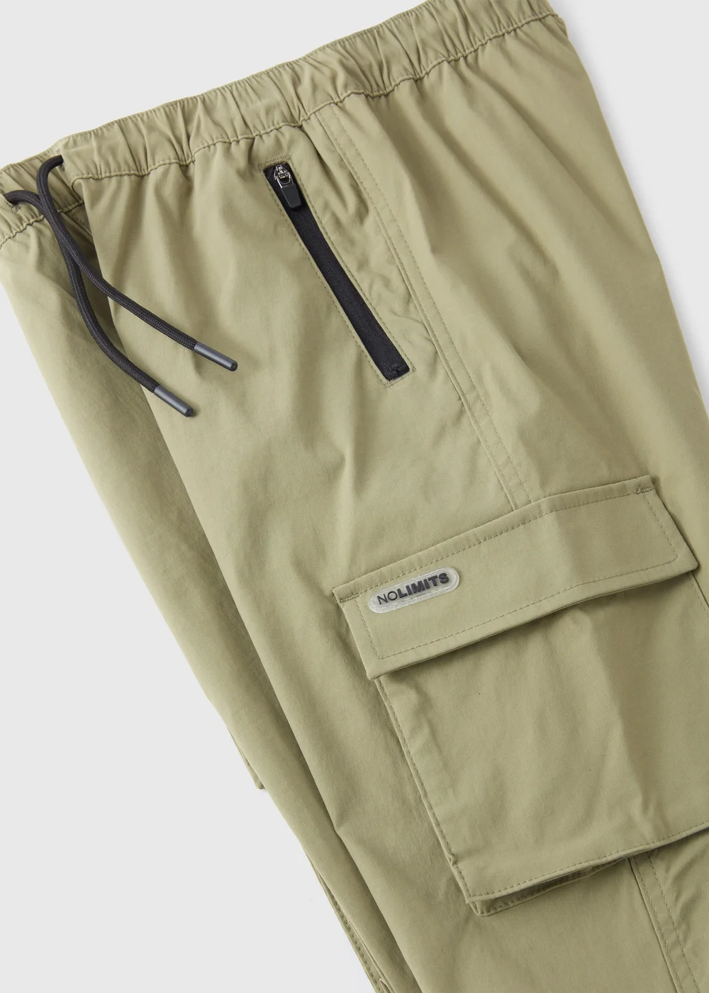 Boys Khaki Sporty Cargo Trousers (7-15yrs) - 8 Yrs Image 2