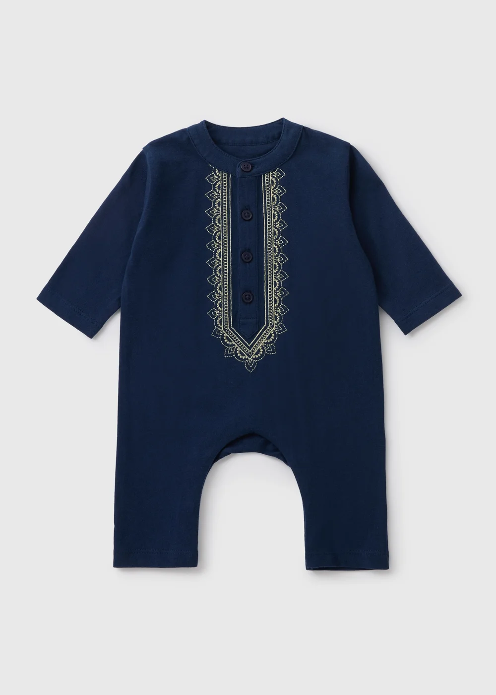 Baby Navy Eid Romper (Newborn-23mths) - 0-3 months Image 1
