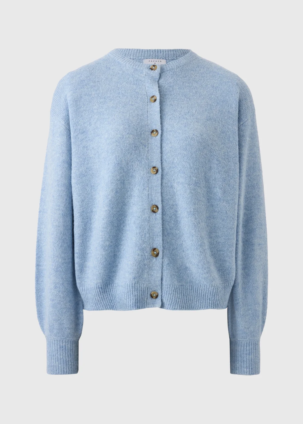 Pale Blue Crew Neck Cardigan - XS Image 3