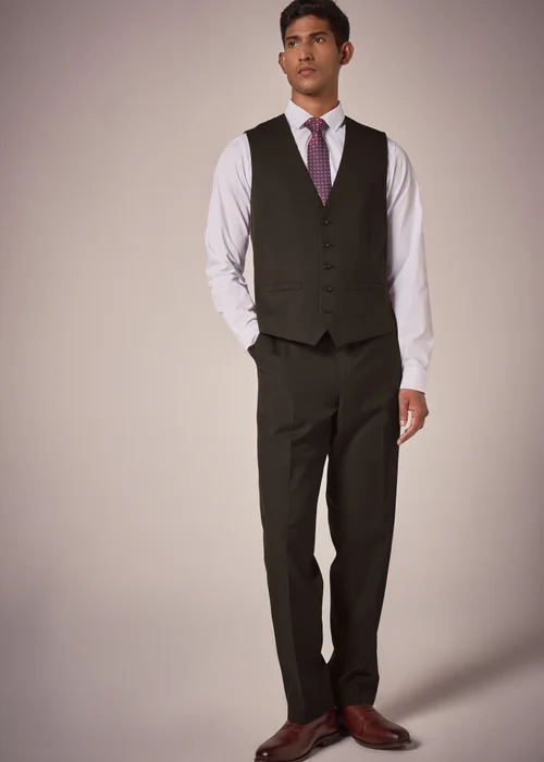 Taylor & Wright Menton Brown Twill Relaxed Fit Trousers - 26 Waist 29 Leg Image 1
