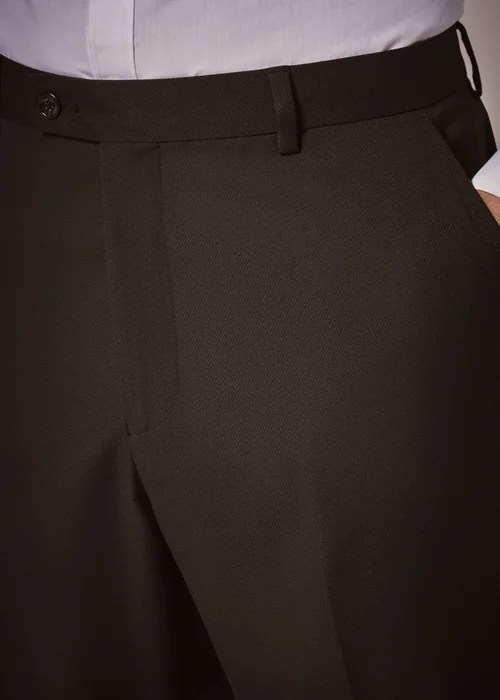 Taylor & Wright Menton Brown Twill Relaxed Fit Trousers - 26 Waist 29 Leg Image 2