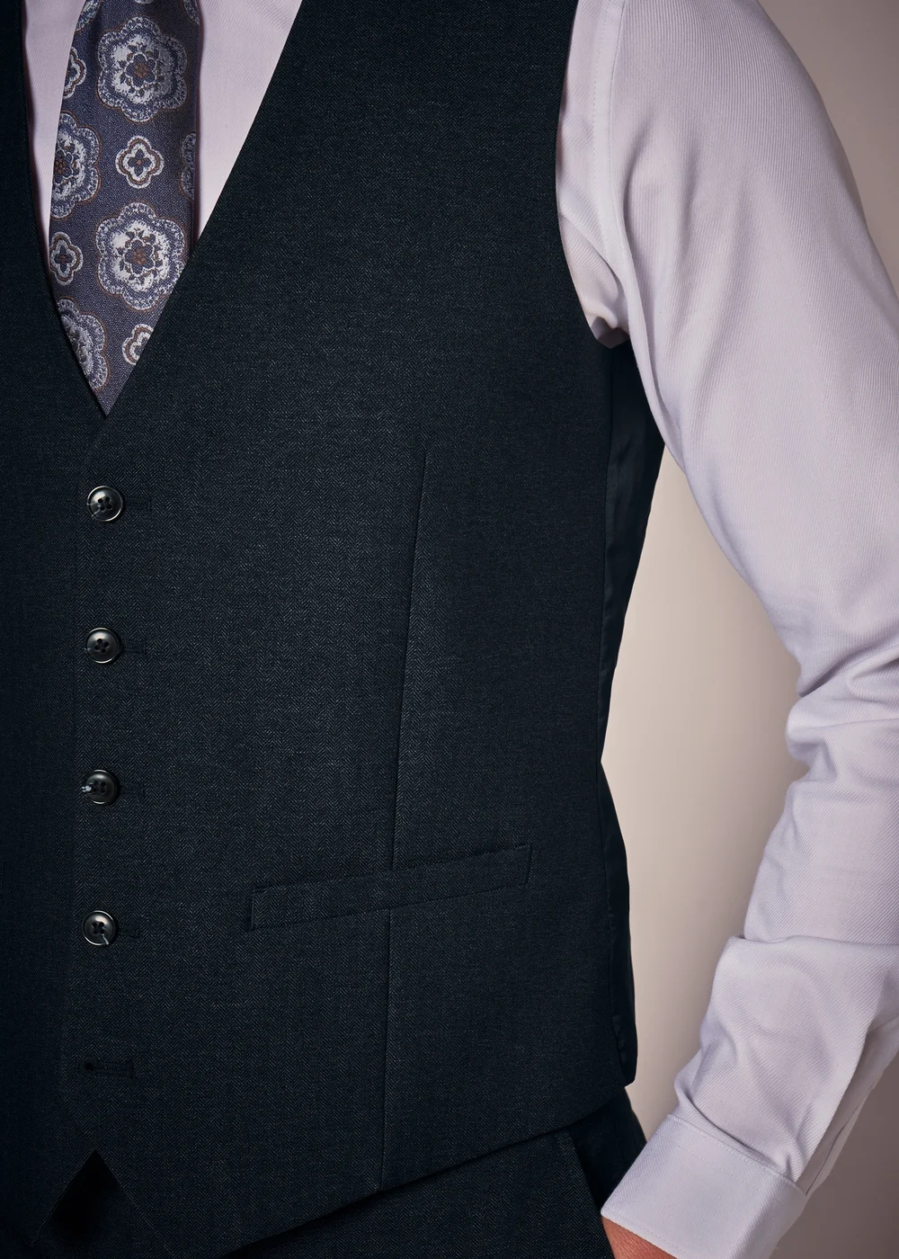 Taylor & Wright Vence Navy Waistcoat - Extra small Image 3