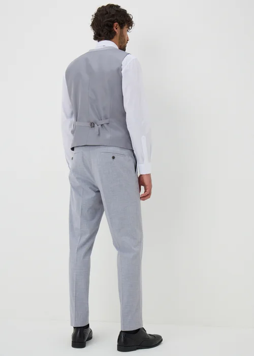 Taylor & Wright Azure Grey Melange Tailored Trousers - 26 Waist 29 Leg Image 4