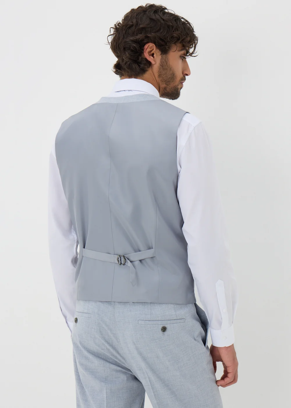 Taylor & Wright Azure Grey Melange Waistcoat - Extra small Image 3