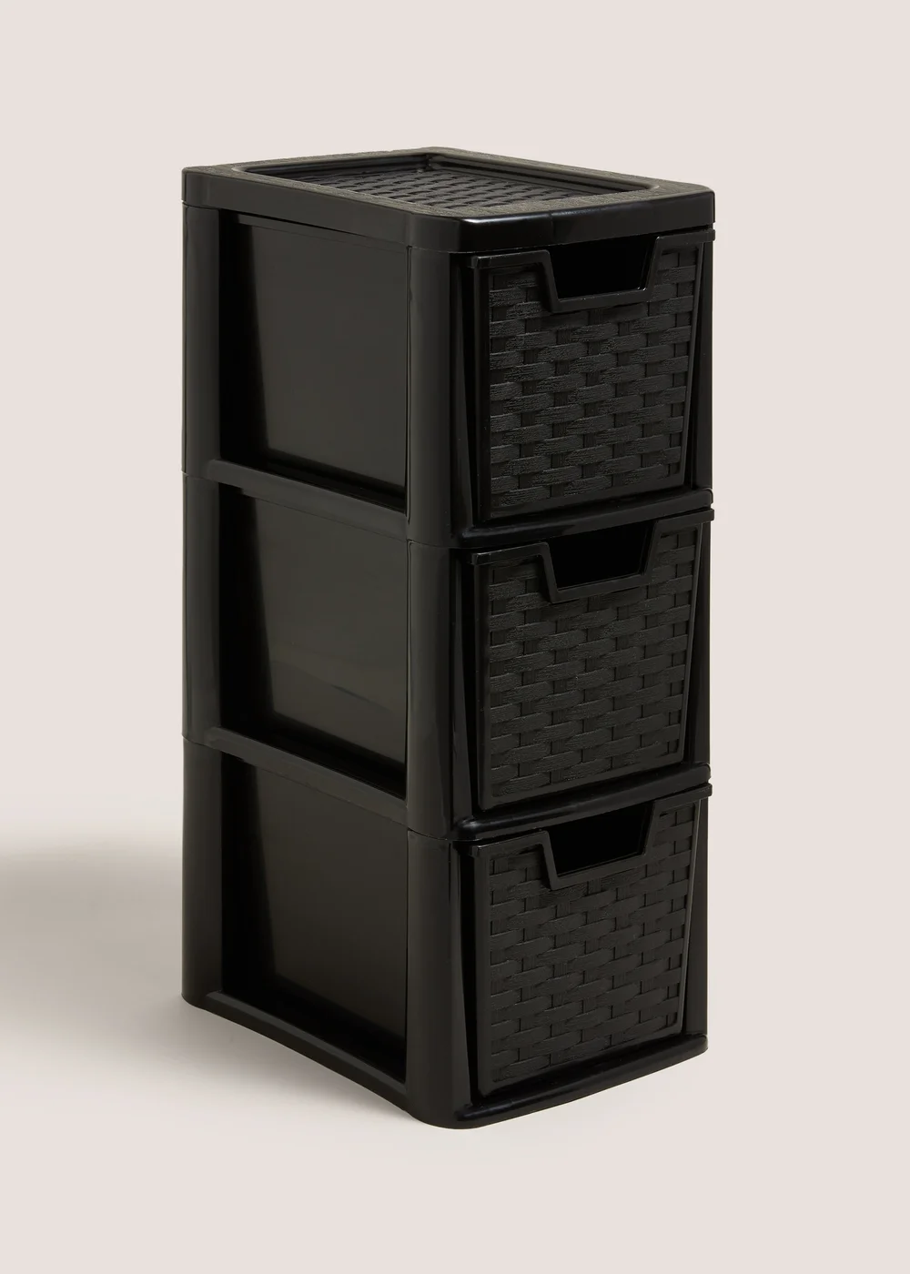 Black Small Tower Drawers Image 1