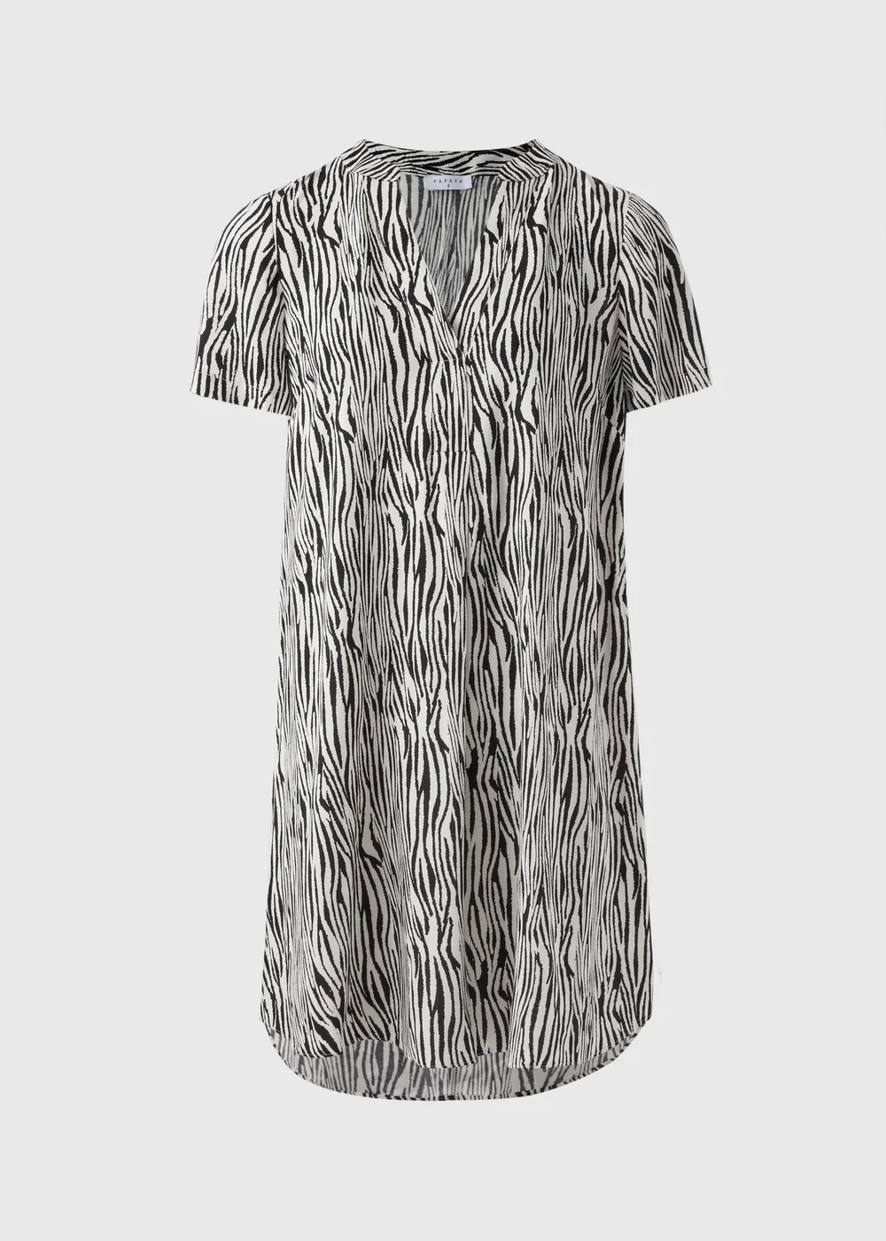 Black Zebra Print Tunic Dress - 8 Image 4