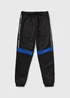 Boys Black Tricot Jogging Bottoms (7-15yrs) - 8 Yrs Image 1