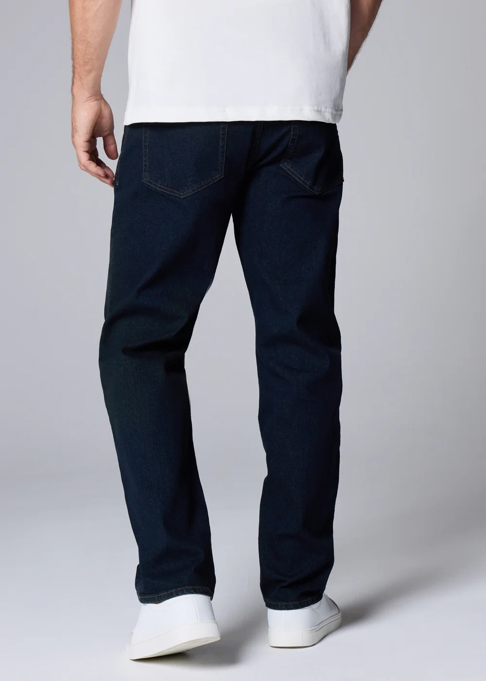 Indigo Straight Fit Jeans - 34 S Image 4