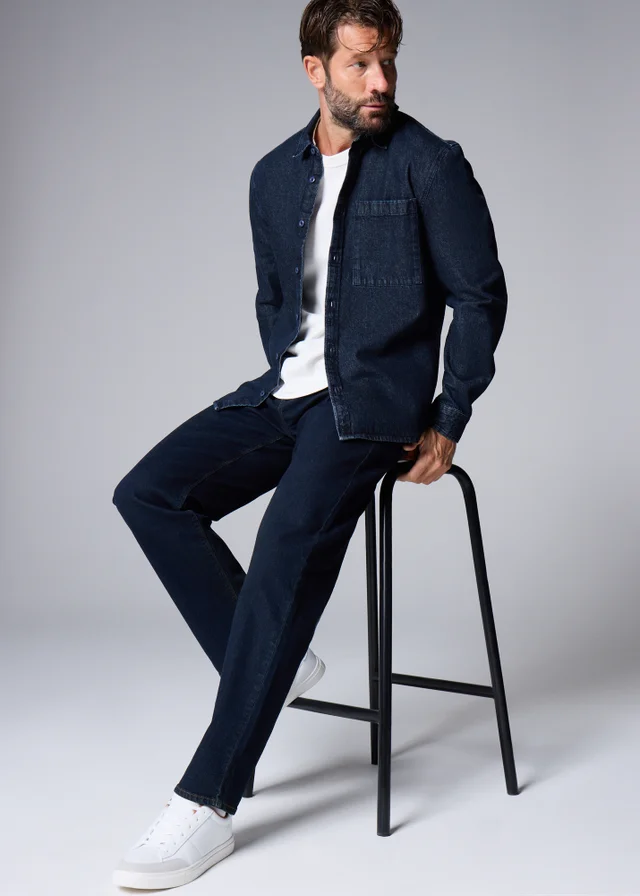 Indigo Straight Fit Jeans