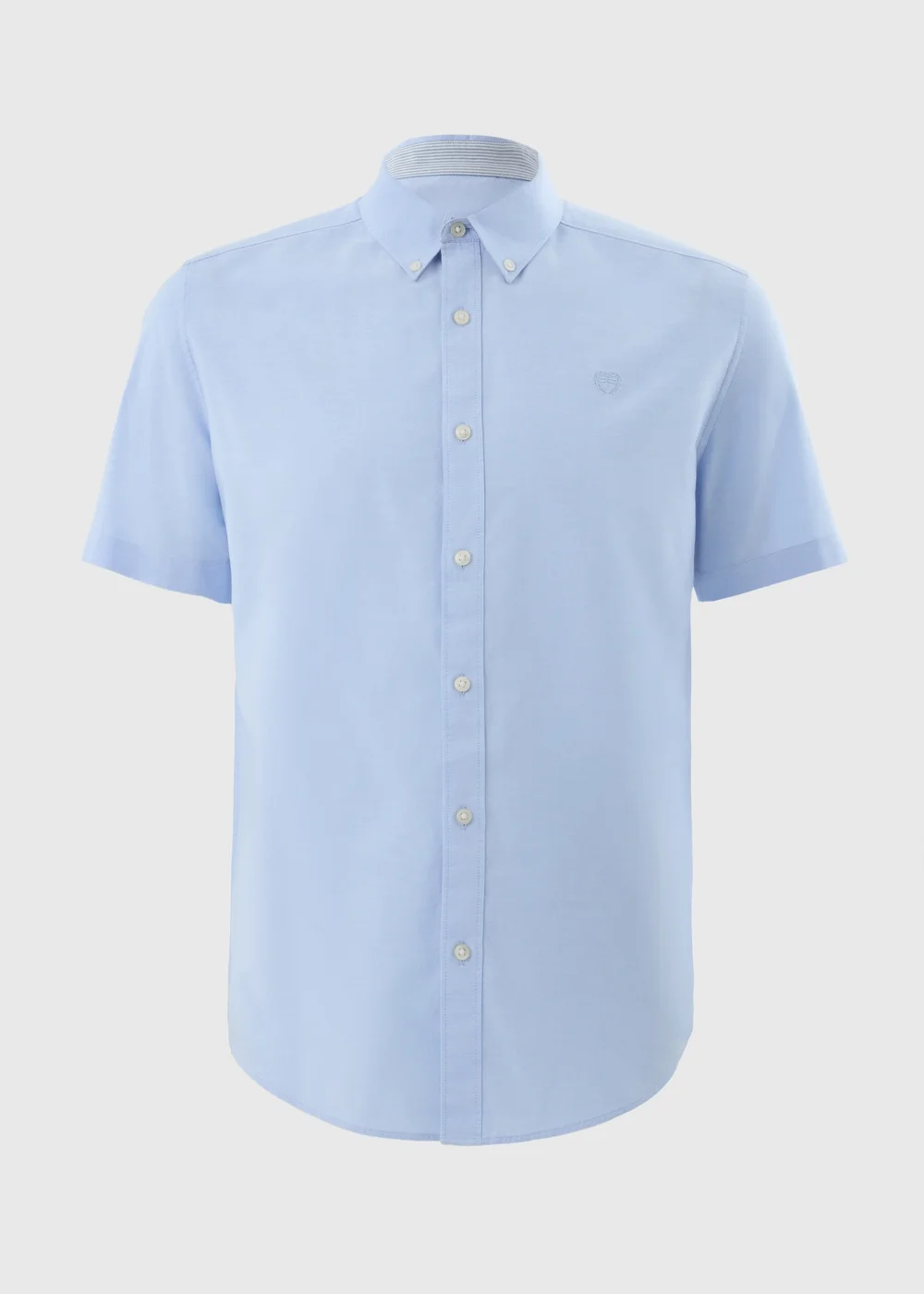 Blue Short Sleeve Oxford Shirt - S Image 4