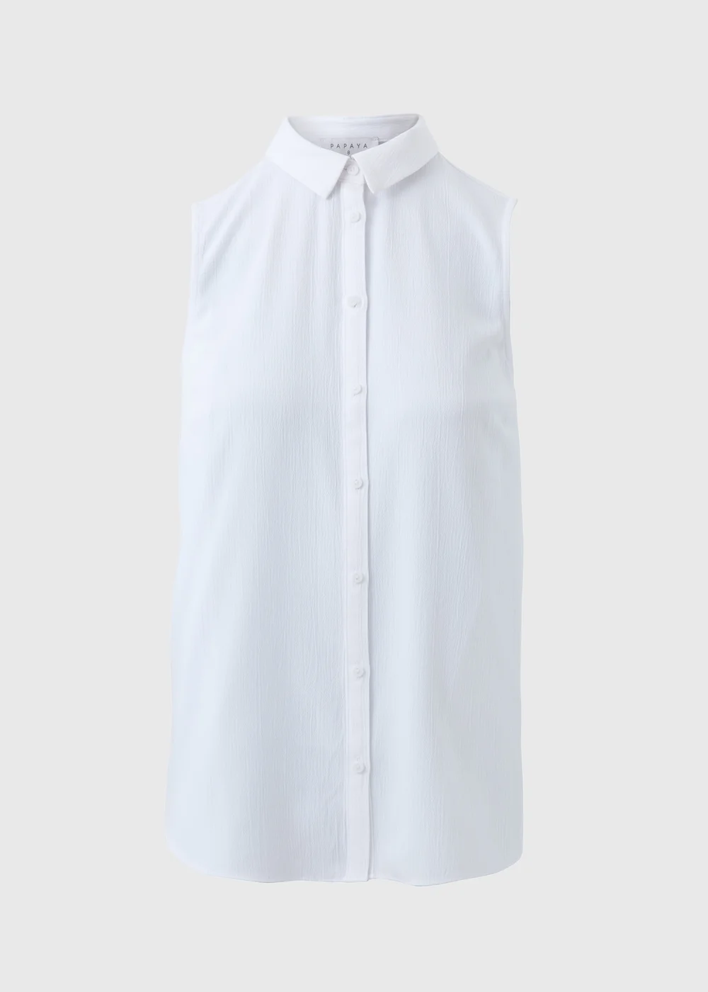 White Sleeveless Shirt - 8 Image 2