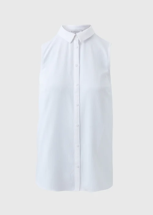 White Sleeveless Shirt - 8 Image 2