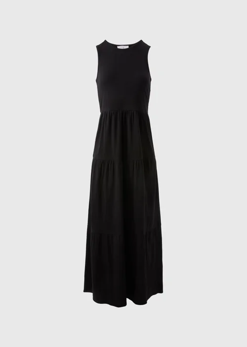 Black Sleeveless Tiered Dress - 8 Image 4