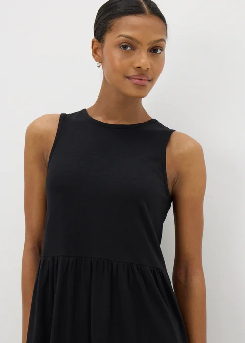 Black Sleeveless Tiered Dress - 8 Image 3