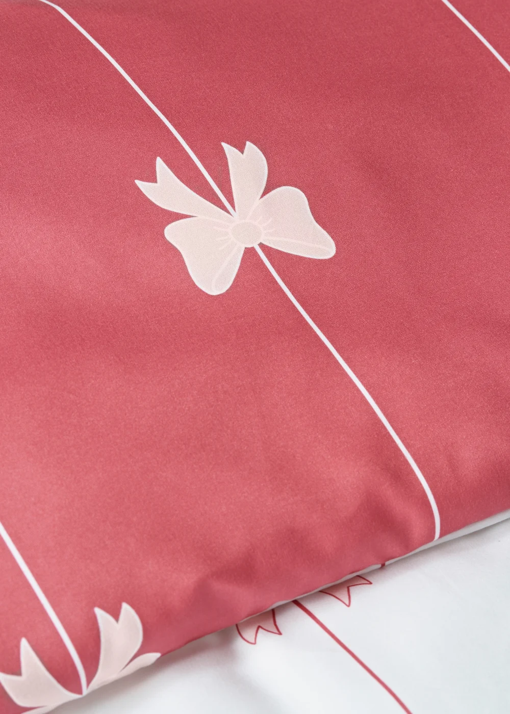 Pink Bow Duvet Set - Single Image 3