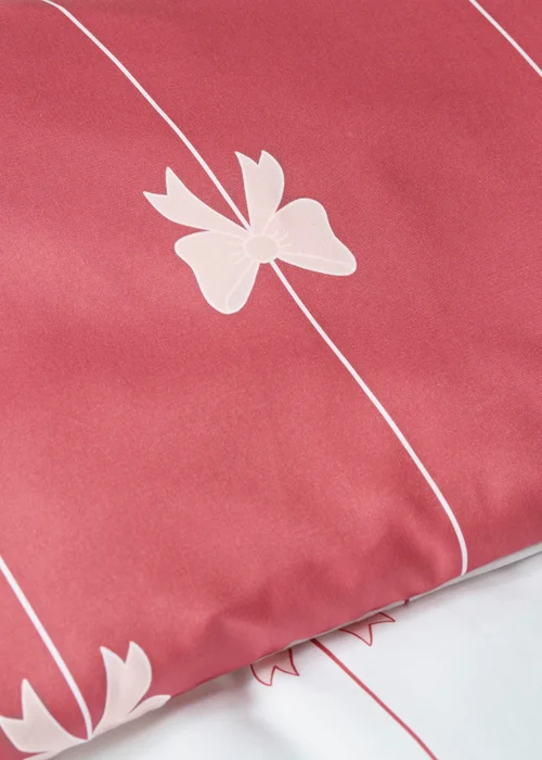 Pink Bow Duvet Set - Single Image 3
