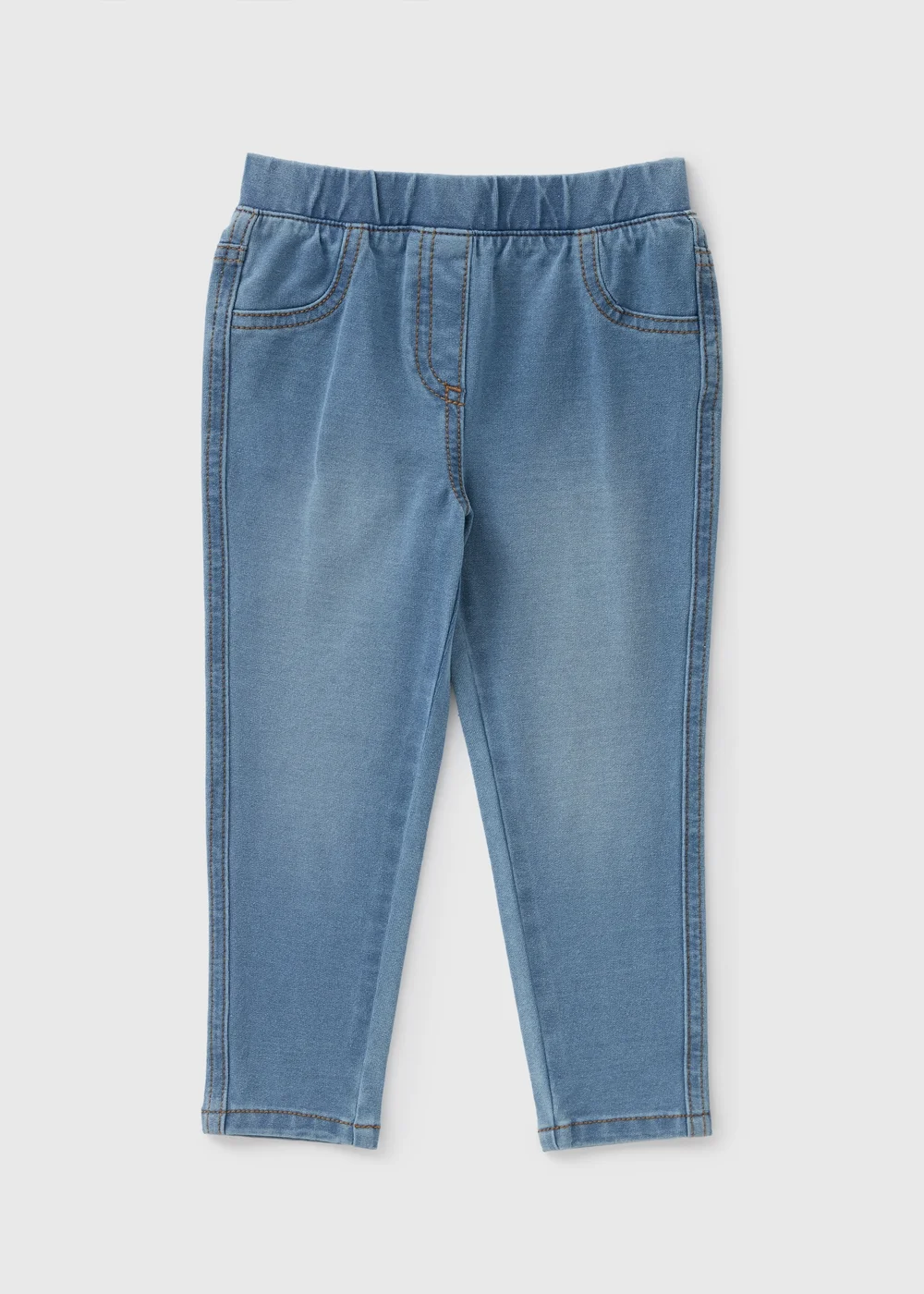 Girls Light Wash Jeggings (1-7yrs) - 1 half year to 2 Image 1