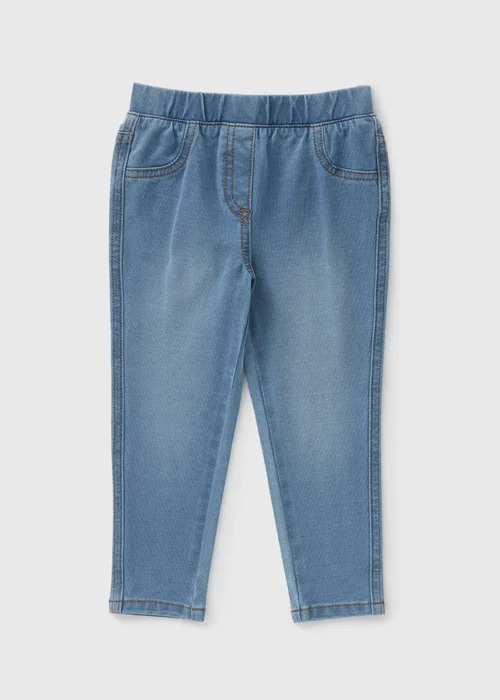 Girls Light Wash Jeggings (1-7yrs) - 1 half year to 2 Image 1