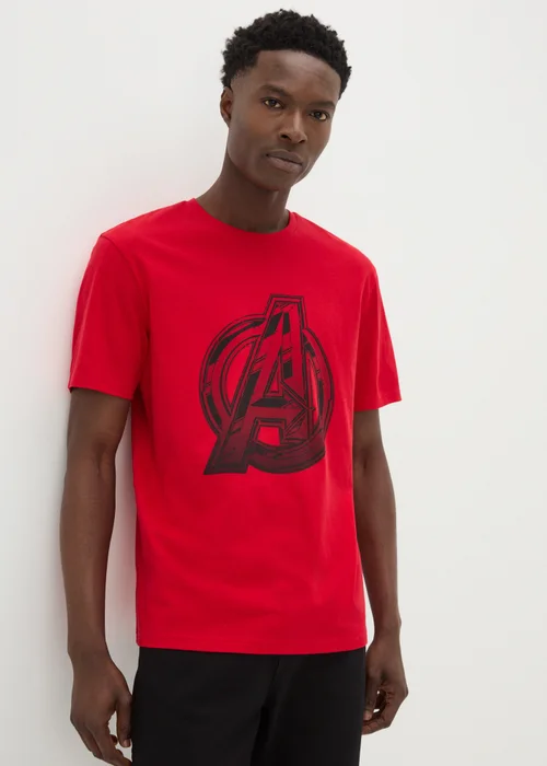 Avengers Red Logo T-Shirt - S Image 1