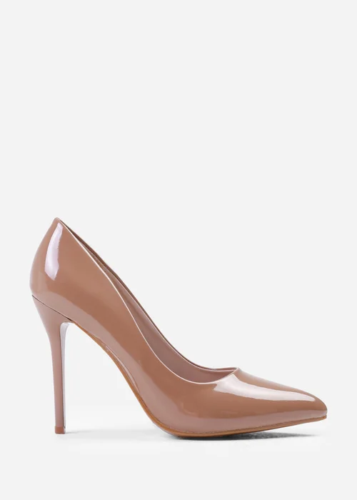 Where's That From Mocha Patent Kyra High Heel Stiletto Pumps - 3 Image 1