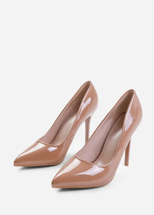 Where's That From Mocha Patent Kyra High Heel Stiletto Pumps - 3 Image 3