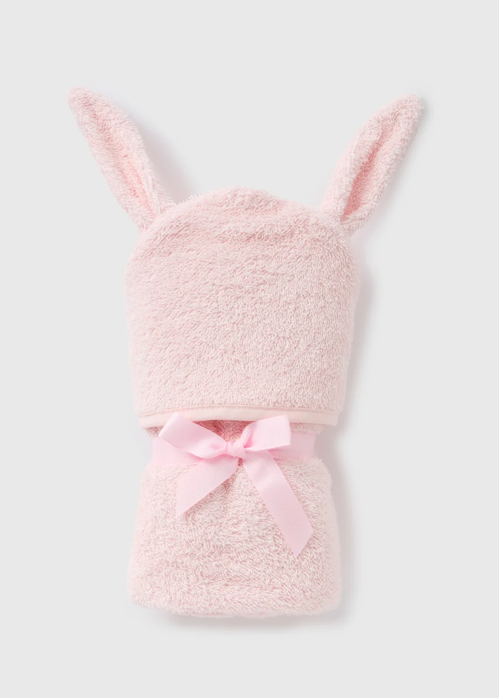 Pink Bunny Hooded Towel - One Size Image 1