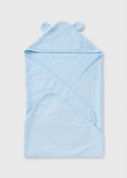 Blue Bear Hooded Towel - One Size Image 2