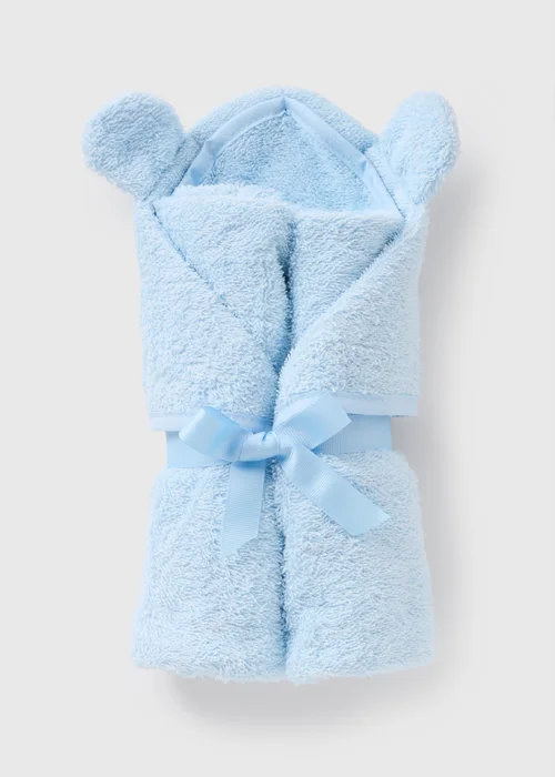 Blue Bear Hooded Towel - One Size Image 1