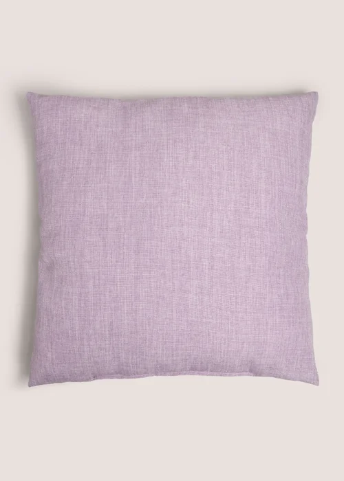 Lilac Linen Look Cushion Image 1