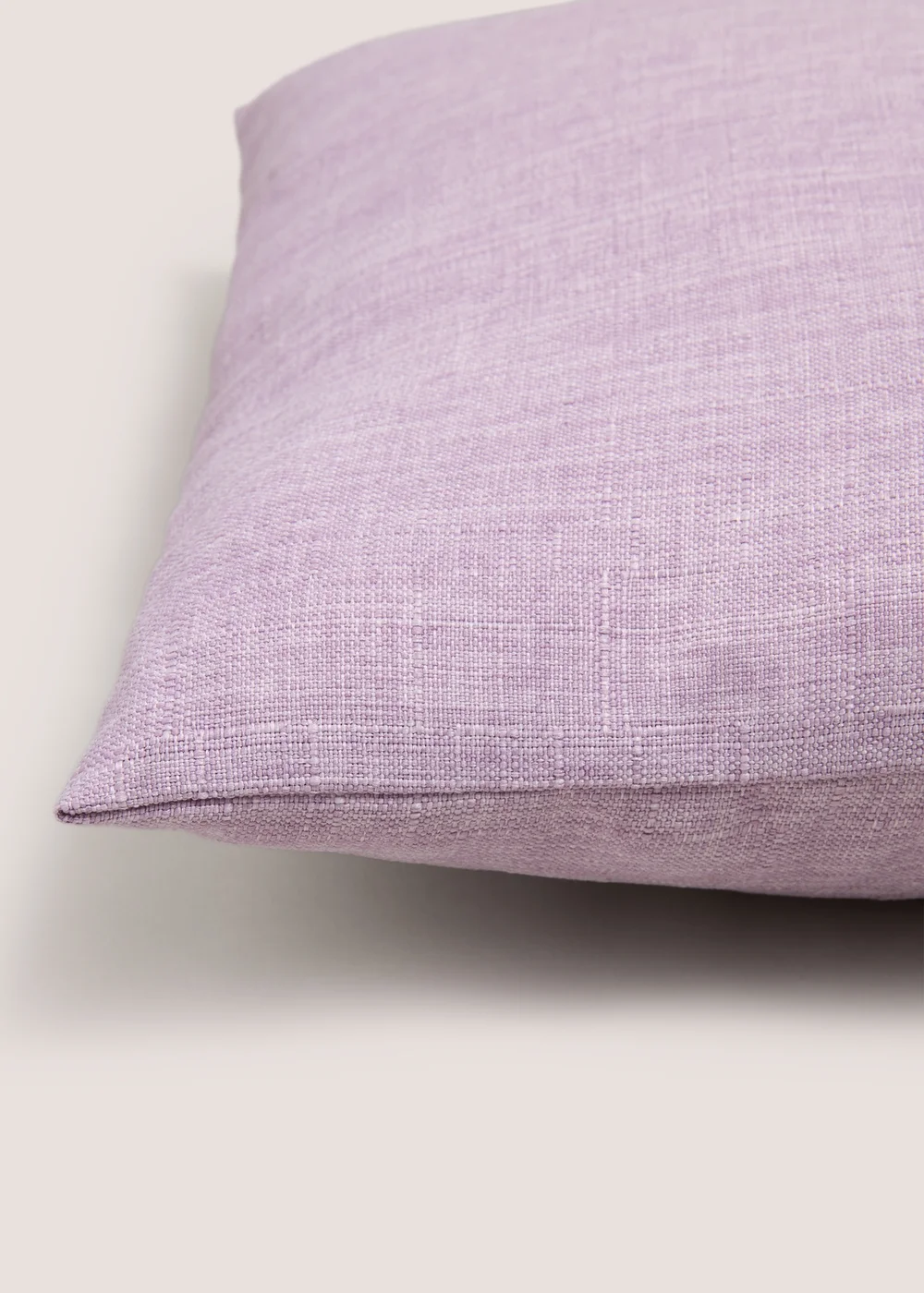 Lilac Linen Look Cushion Image 2