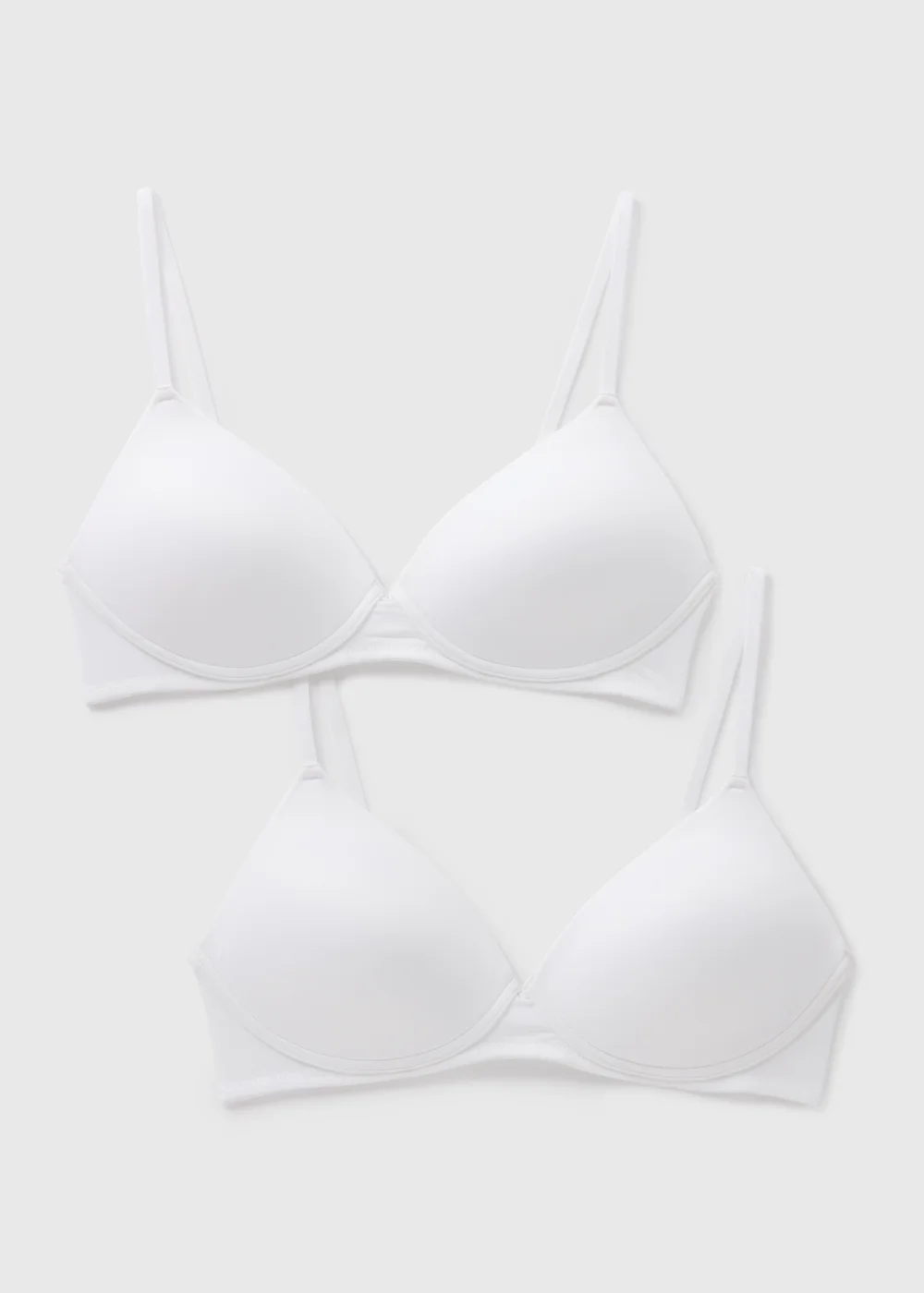 2 Pack White Non Wired First Bras - 28AA Image 1