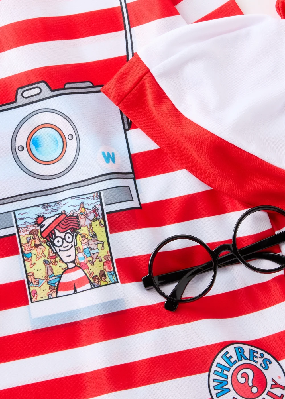 Where's Wally Kids Red Costume (3-10yrs) - 3-4 Yrs Image 2