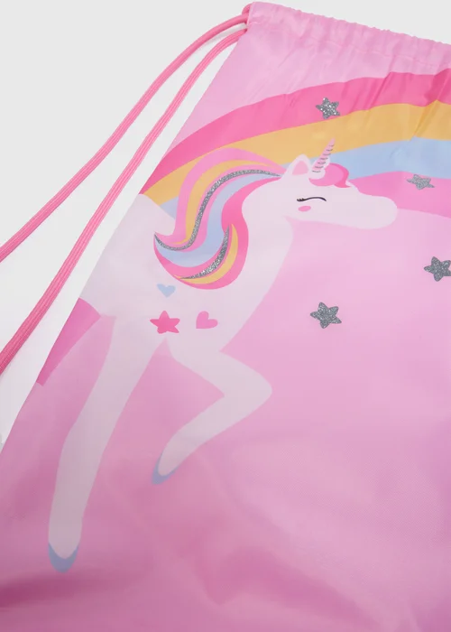 Kids Pink Unicorn Kit Bag - One Size Image 2