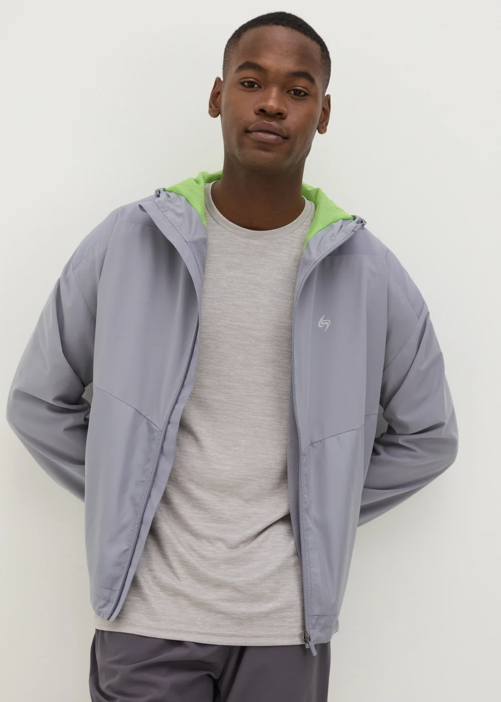 Souluxe Grey Running Jacket - S Image 1