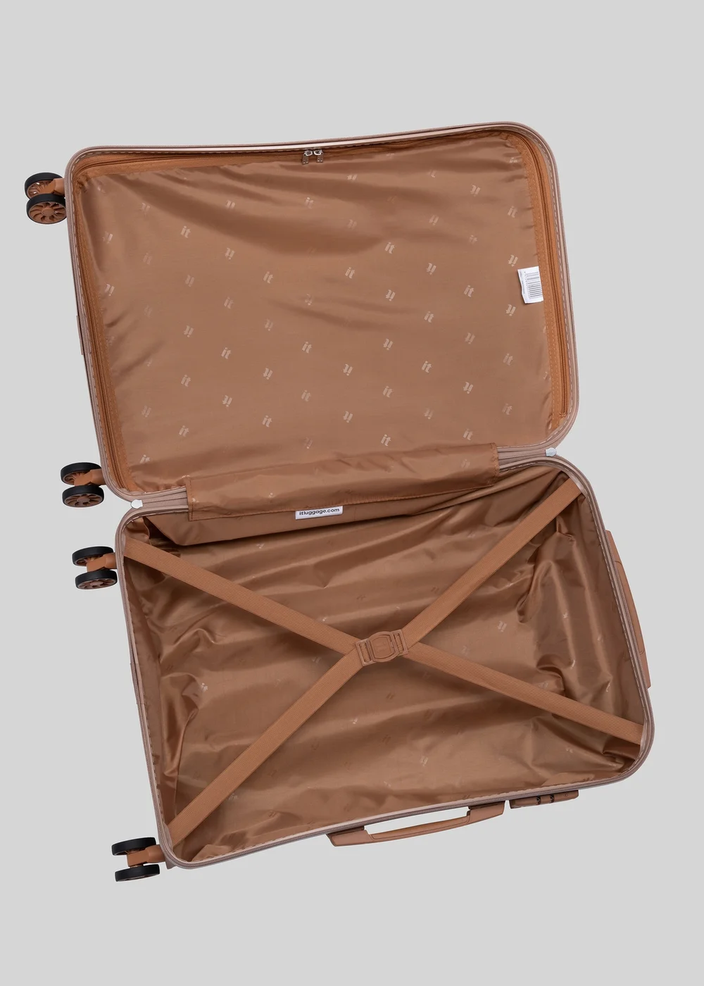 IT Luggage Brown Hardshell Suitcase - Cabin Image 3