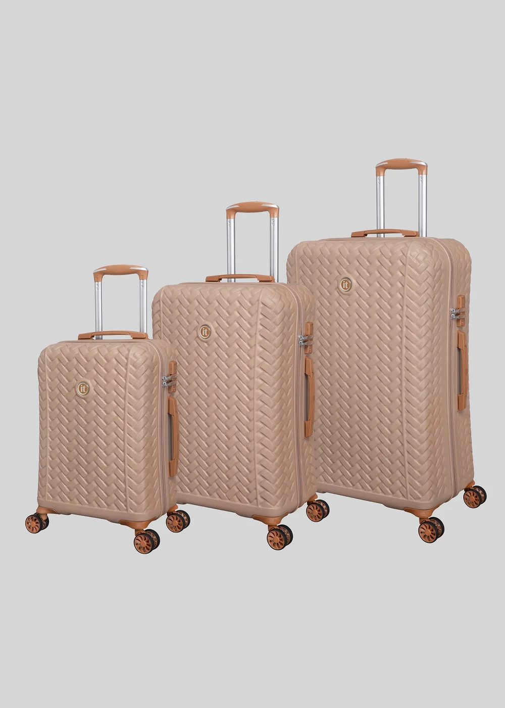 IT Luggage Brown Hardshell Suitcase - Cabin Image 1
