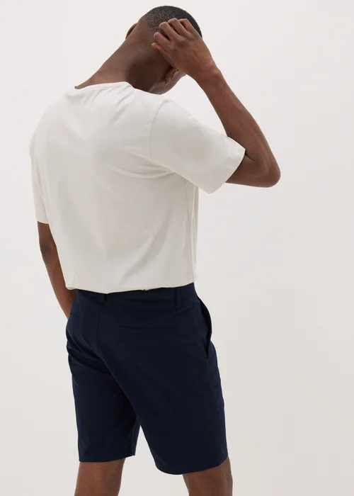 Navy Straight Fit Chino Shorts - 30 Image 2